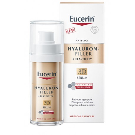 Eucerin Hyaluron-filler + Elasticity 3D Siero tripla azione anti-età con acido ialuronico 30 ml