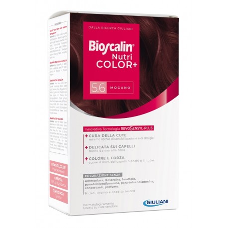 Bioscalin Nutricolor Plus 5,6 Mogano Crema tinta permanente per capelli