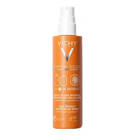 Vichy Capital Soleil Spray SPF30 Spray solare invisibile no macchie bianche 200 ml