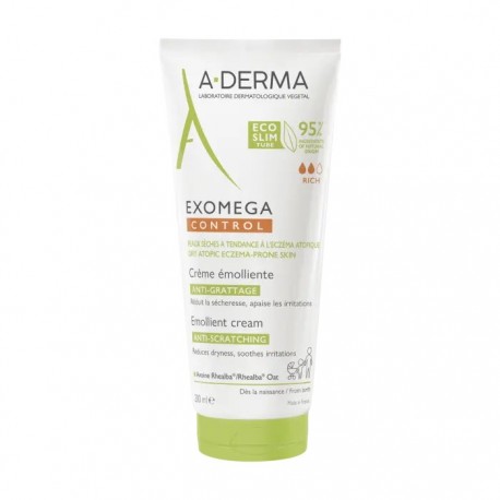 Aderma Exomega Control Crema emolliente anti prurito viso e corpo pelle secca 200 ml