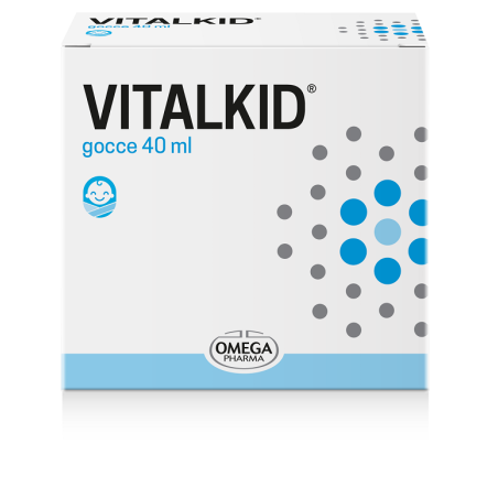 Omega Pharma Vitalkid integratore multivitaminico per bambini 40 ml Omega Pharma Vitalkid integratore multivitaminico per bambini 40 ml