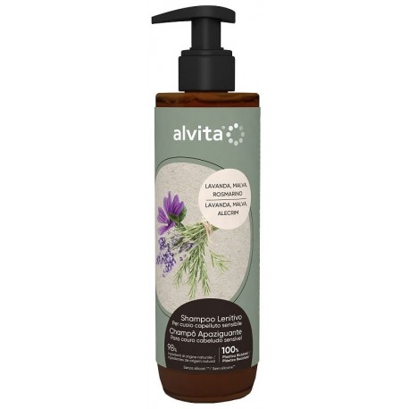 Alvita Shampoo lenitivo rilassante per cuoio capelluto sensibile 400 ml