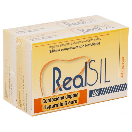 Realsil Bipack integratore antiossidante per funzionalità epatica 80 capsule