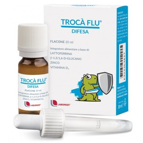 Uriach Trocà Flu Difesa integratore per difese immunitarie e ossa dei bambini 20 ml