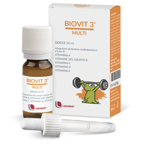 Uriach Biovit 3 integratore per sistema immunitario e stanchezza multi gocce 30 ml