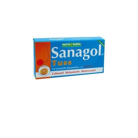 Sanagol Tussis Arancia 24 Caramelle