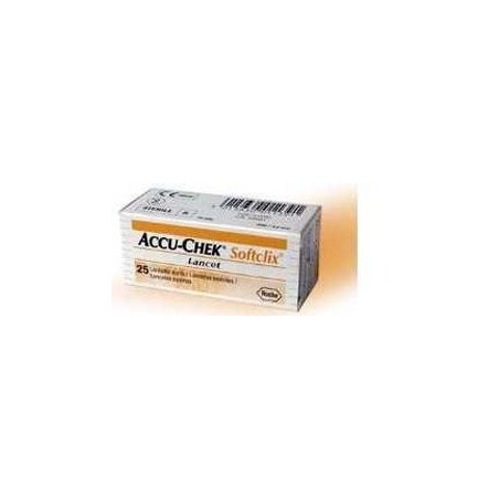 Accu-Chek Softclix 25 lancette pungidito sterili per il test della glicemia Accu-Chek Softclix 25 lancette pungidito sterili per il test della glicemia