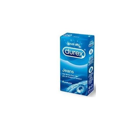 Durex Jeans Easy On - Preservativi facili da indossare 6 pezzi