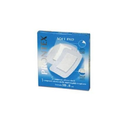 Prontex Soft Pad compresse adesive sterili 10x8cm 6 pezzi Prontex Soft Pad compresse adesive sterili 10x8cm 6 pezzi