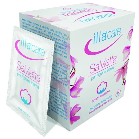 Illa Care - Salviettina intima monouso confezione da 14 pezzi Illa Care - Salviettina intima monouso confezione da 14 pezzi