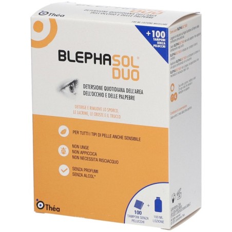 Blephasol Duo Soluzione Micellare per Igiene Palpebrale 100 ml + 100 Garze Blephasol Duo Soluzione Micellare per Igiene Palpebrale 100 ml + 100 Garze