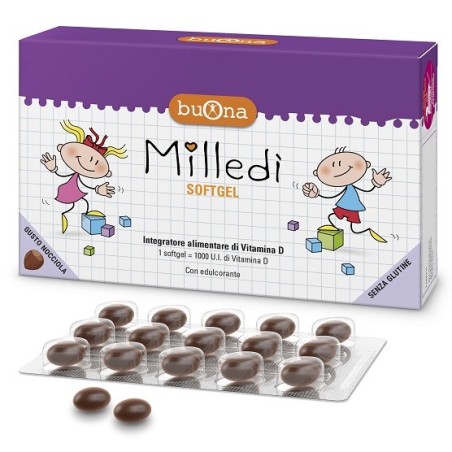 Milledì 30 capsule - Integratore di vitamina D per bambini Milledì 30 capsule - Integratore di vitamina D per bambini