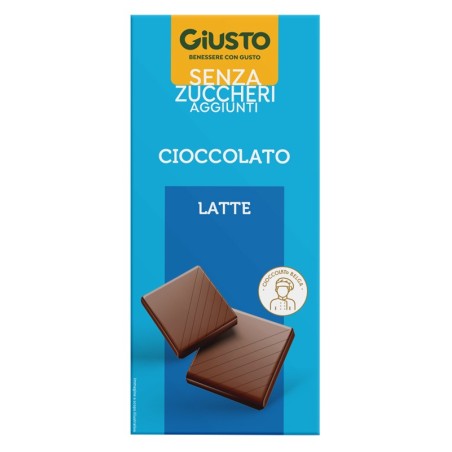 Giusto Senza Zucchero Tavoletta di cioccolato al latte 85 g Giusto Senza Zucchero Tavoletta di cioccolato al latte 85 g