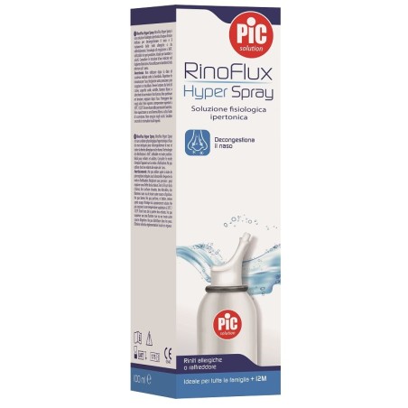 Pic Rinoflux Hyper Spray ipertonico per pulizia del naso 100 ml Pic Rinoflux Hyper Spray ipertonico per pulizia del naso 100 ml