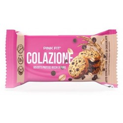Pink Fit Colazione - Biscotti proteici al gusto cereali con gocce di cioccolato 30 g