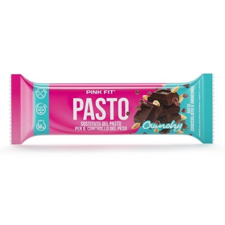 Pink Fit Pasto-Barretta sostitutiva del pasto gusto cioccolato crunchy Pink Fit Pasto-Barretta sostitutiva del pasto gusto cioccolato crunchy