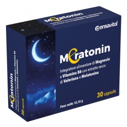 Meratonin integratore di magnesio melatonina valeriana per il sonno 30 capsule