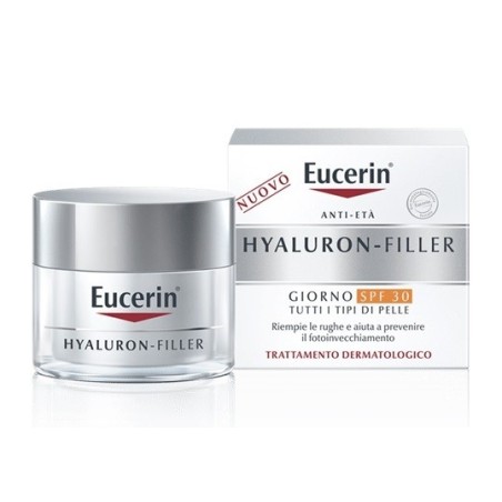 Eucerin Hyaluron Filler crema viso giorno SPF 30 per tutti i tipi di pelle 50 ml Eucerin Hyaluron Filler crema viso giorno SPF 30 per tutti i tipi di pelle 50 ml