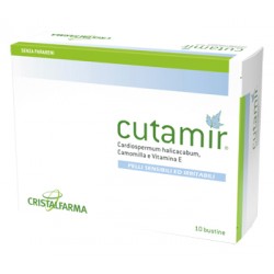 Cristalfarma Cutamir Crema naturale per pelli sensibili delicate 10 bustine da 5 ml
