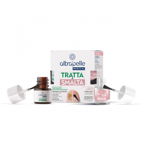 Altrapelle Medical Tratta e Smalta soluzione ungueale 7ml + smalto coprente 5ml 