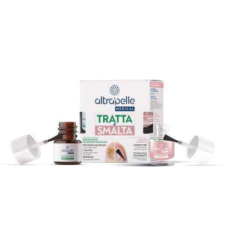Altrapelle Medical Tratta e Smalta soluzione ungueale 7ml + smalto coprente 5ml Altrapelle Medical Tratta e Smalta soluzione ungueale 7ml + smalto coprente 5ml