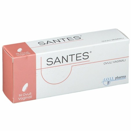 Santes ovuli vaginali cicatrizzanti con acido ialuronico 14 pezzi Santes ovuli vaginali cicatrizzanti con acido ialuronico 14 pezzi