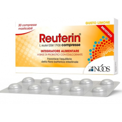 Reuterin fermenti lattici 20 compresse al gusto limone