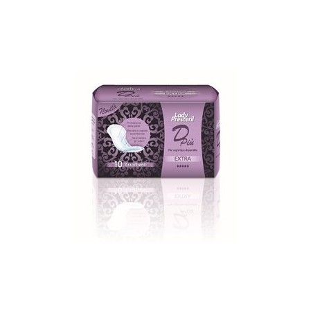 Lady Presteril DPiù Extra assorbente per ogni tipo di perdita 10 pezzi Lady Presteril DPiù Extra assorbente per ogni tipo di perdita 10 pezzi