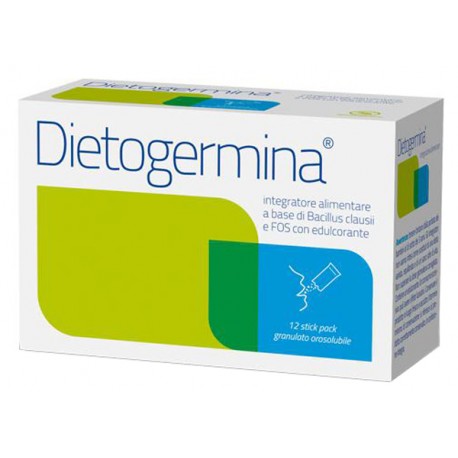 Euronational Dietogermina integratore per equilibrio della flora intestinale 12 bustine stick pack 2 g