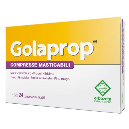 Erbozeta Golaprop integratore per sistema immunitario 24 compresse masticabili Erbozeta Golaprop integratore per sistema immunitario 24 compresse masticabili