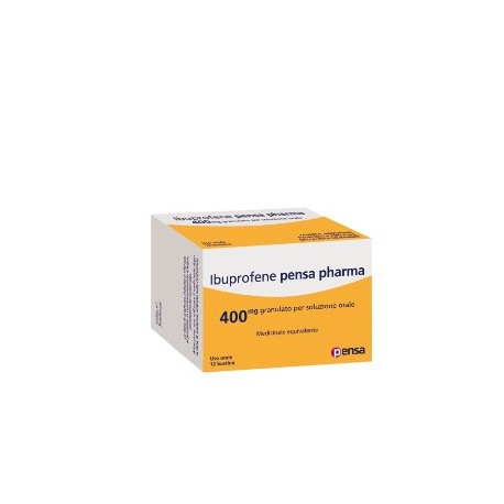 Ibuprofene Pensa Pharma 400 mg 12 bustine granulato per sospensione orale