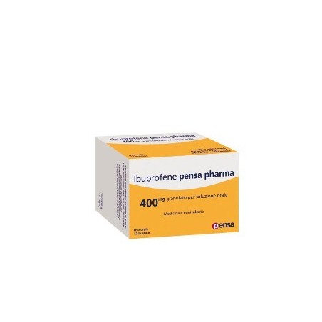 Ibuprofene Pensa Pharma 400 mg 12 bustine granulato per sospensione orale