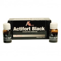 Actifort Black integratore per stanchezza fisica e mentale 10 flaconcini 