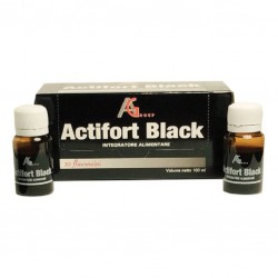 Actifort Black integratore per stanchezza fisica e mentale 10 flaconcini