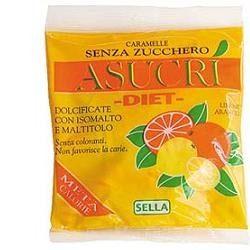 Sella Asucri Diet Caramelle senza zucchero con isomalto e maltitolo gusto arancia limone 40 g