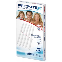 Safety Prontex Stitch Strips cerotti per protezione delle ferite 3 x 75 mm 10 pezzi