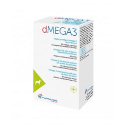 dMega3 Omega 3 da olio di pesce per dermatite atopica dei cani 30 perle