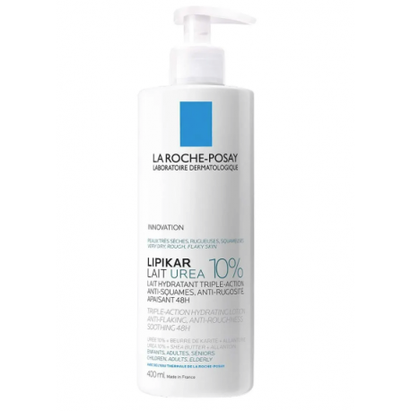 La Roche Posay Lipikar Lait Urea 10% - Latte corpo idratante per pelle a tendenza atopica 400 ml