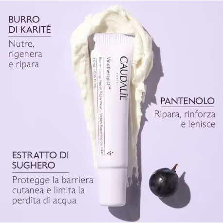Caudalie Vinotherapist Balsamo Labbra Vegan Riparatore labbra secche e screpolate 7,5 g Caudalie Vinotherapist Balsamo Labbra Vegan Riparatore labbra secche e screpolate 7,5 g
