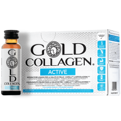 Gold Collagen Active Integratore pelle capelli e ossa 10 flaconcini 