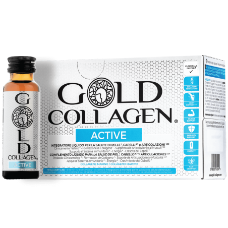 Gold Collagen Active Integratore pelle capelli e ossa 10 flaconcini Gold Collagen Active Integratore pelle capelli e ossa 10 flaconcini