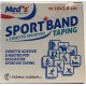 Med's Sport Band Cerotto sportivo per taping in tela bianca 1000 x 3,8 cm