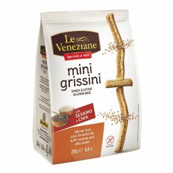 Le Veneziane Mini Grissini Sesamo e Chia Senza glutine 250g