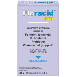 Revalfarma Floracid Oro integratore orosolubile per flora intestinale 10 stickpack