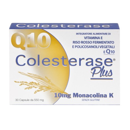 Colesterase Plus integratore di riso rosso per colesterolo 30 capsule Colesterase Plus integratore di riso rosso per colesterolo 30 capsule