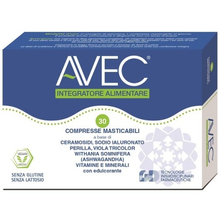 Avec Integratore depurativo per benessere della pelle secca 30 compresse Avec Integratore depurativo per benessere della pelle secca 30 compresse
