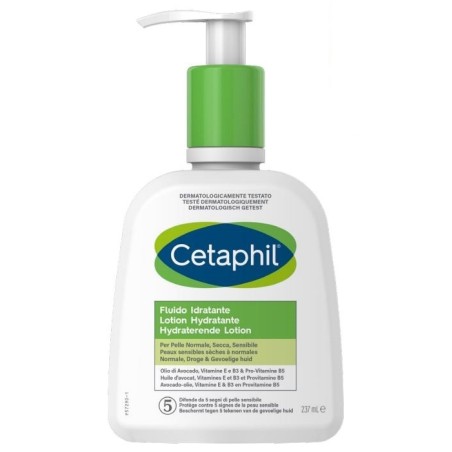 Cetaphil Fluido Idratante lozione per pelle normale secca sensibile 237 ml Cetaphil Fluido Idratante lozione per pelle normale secca sensibile 237 ml