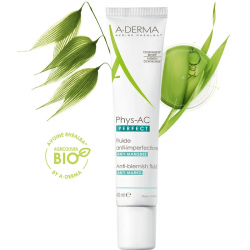 Aderma Phys-AC Perfect Fluido viso per eliminare brufoli e imperfezioni 40 ml