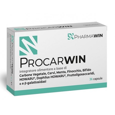 Pharmawin Procarwin integratore contro i gas addominali 36 capsule