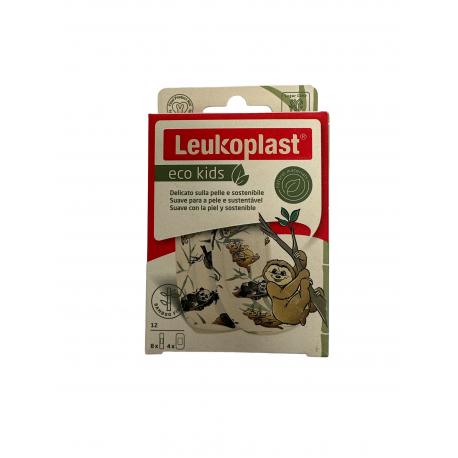 Leukoplast Eco Kids cerotto sostenibile delicato sulla pelle 12 pezzi assortiti